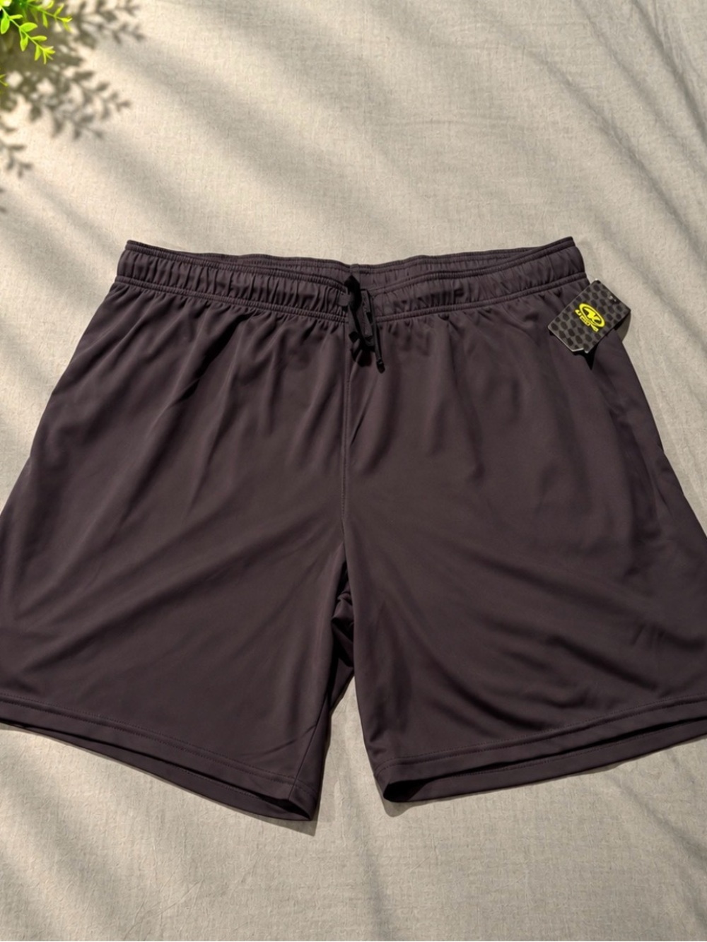 Athletic Works Men's Charcoal Black Performance Shorts